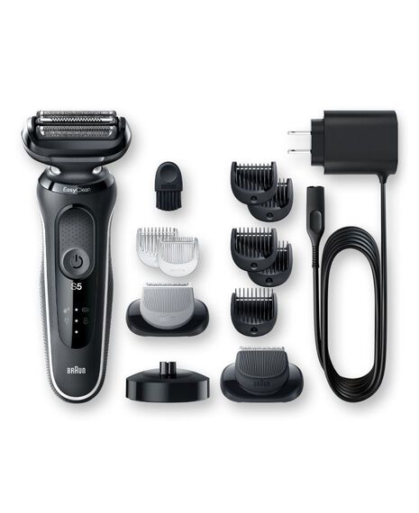 Series 5 Easy Rinse Electric Shaver with Beard Trimmer Head & Charging Stand